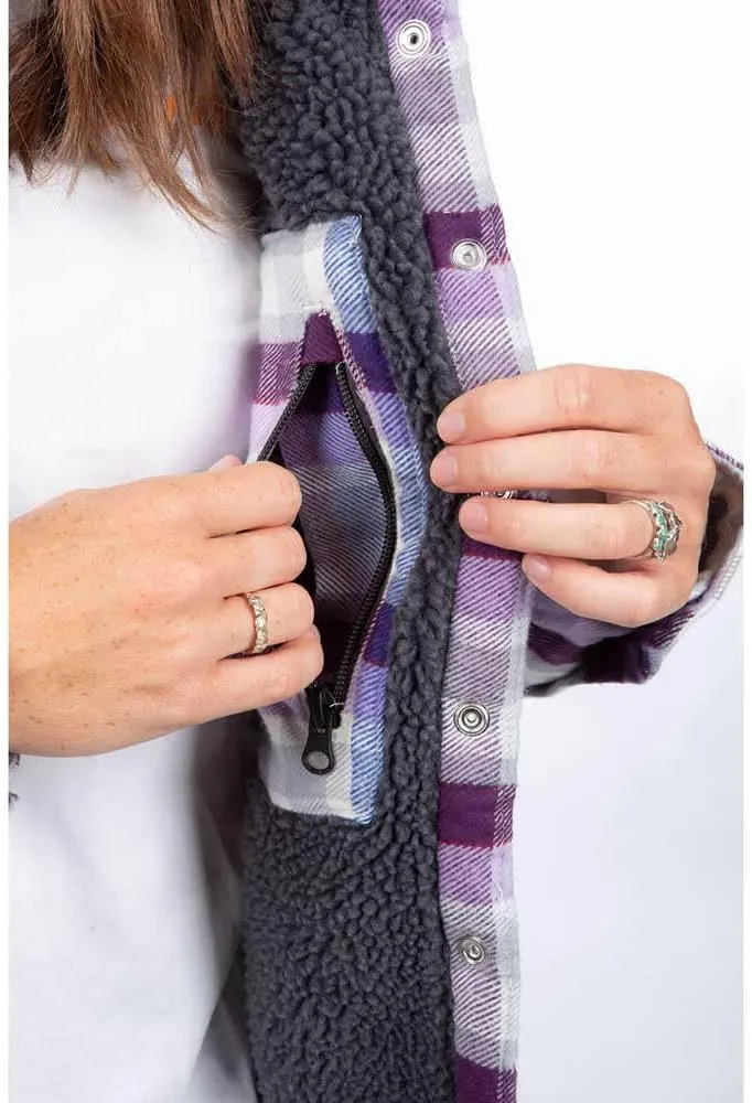 KLIM Women's Big Sky Fleece Lined Flannel Hoodie