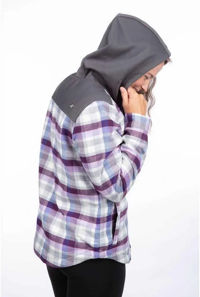 KLIM Women's Big Sky Fleece Lined Flannel Hoodie