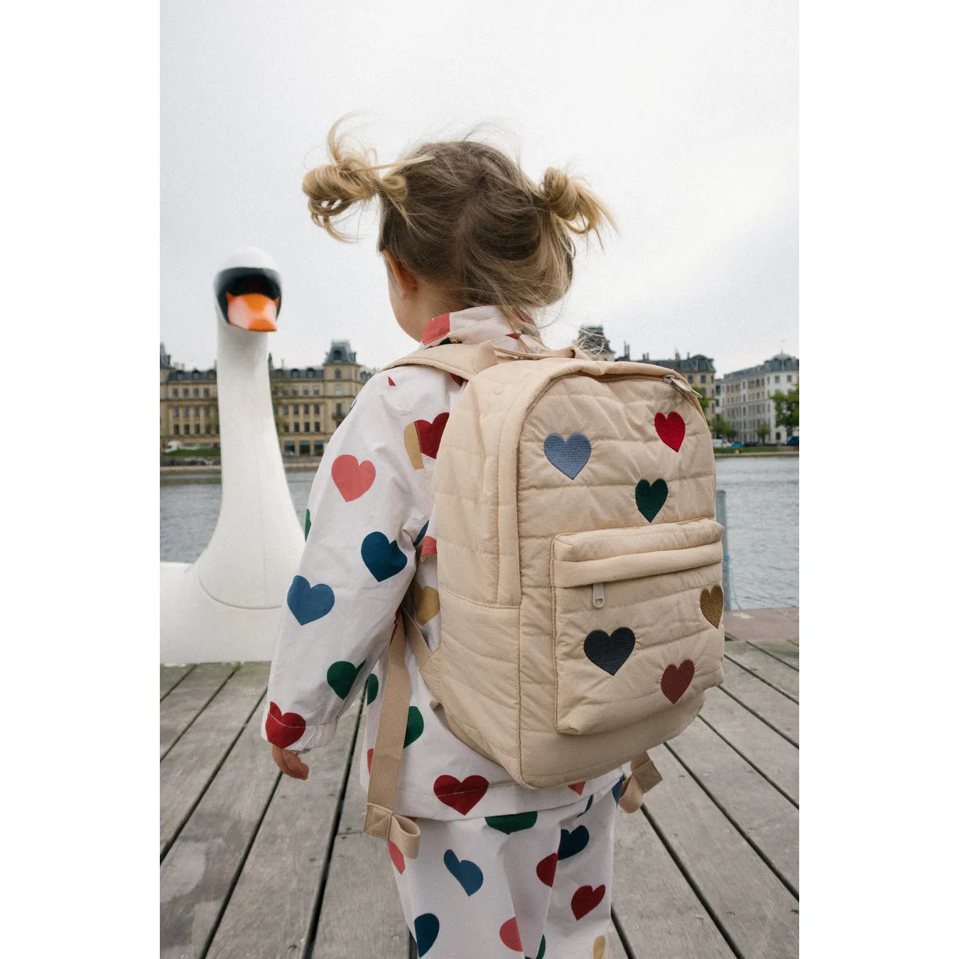 Konges Sløjd Juno Quilted Backpack Midi Frappé OS