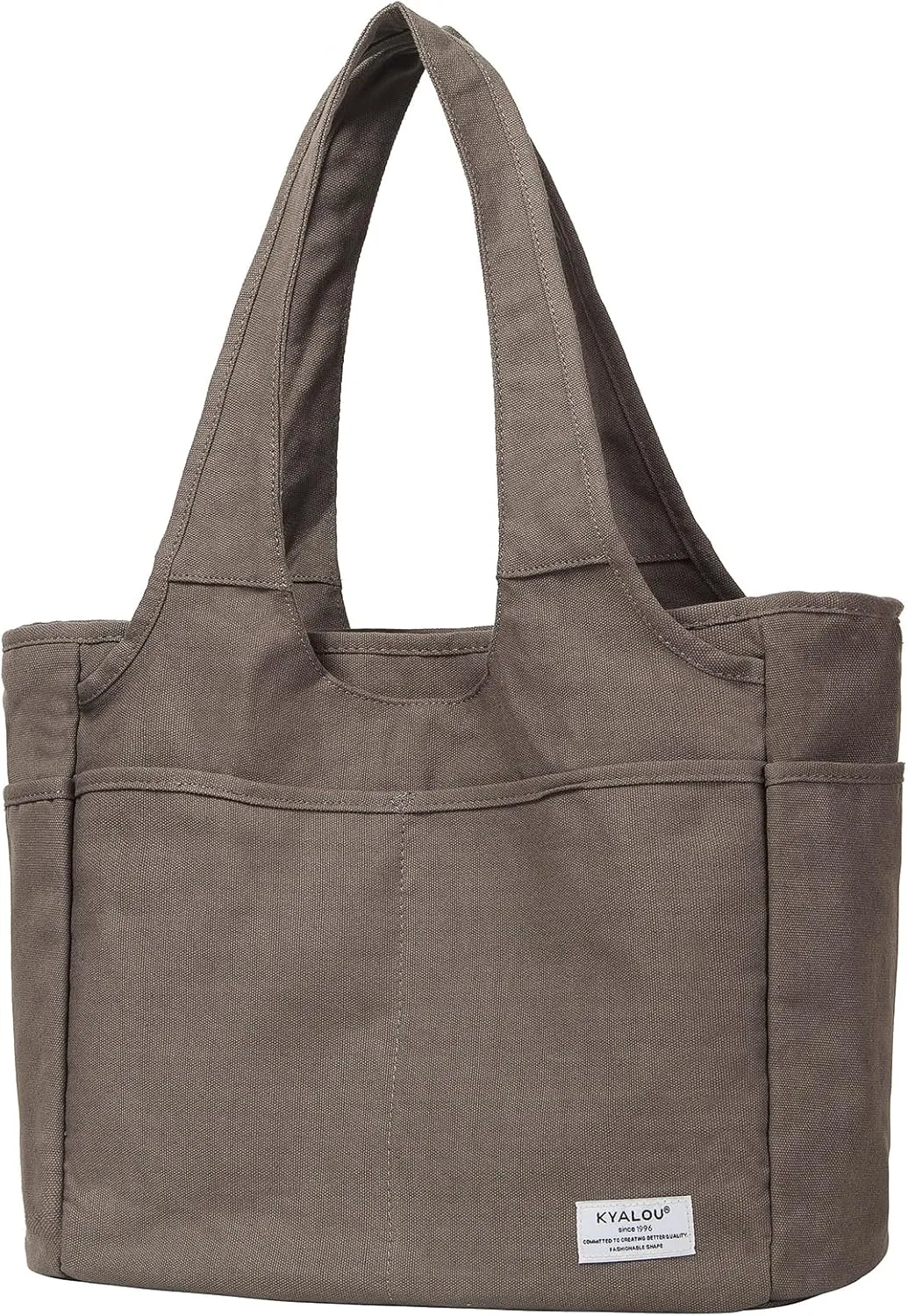 KYALOU Utility Large Tote Bag, Women Casual Shoulder Bags for Work Gym Beach Travel Shopping Grocery College