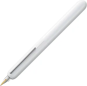 Lamy Dialog Fine Nib Fountain Pen Model 1228088 pianowhite 3 Pt, White/Silver/Gold