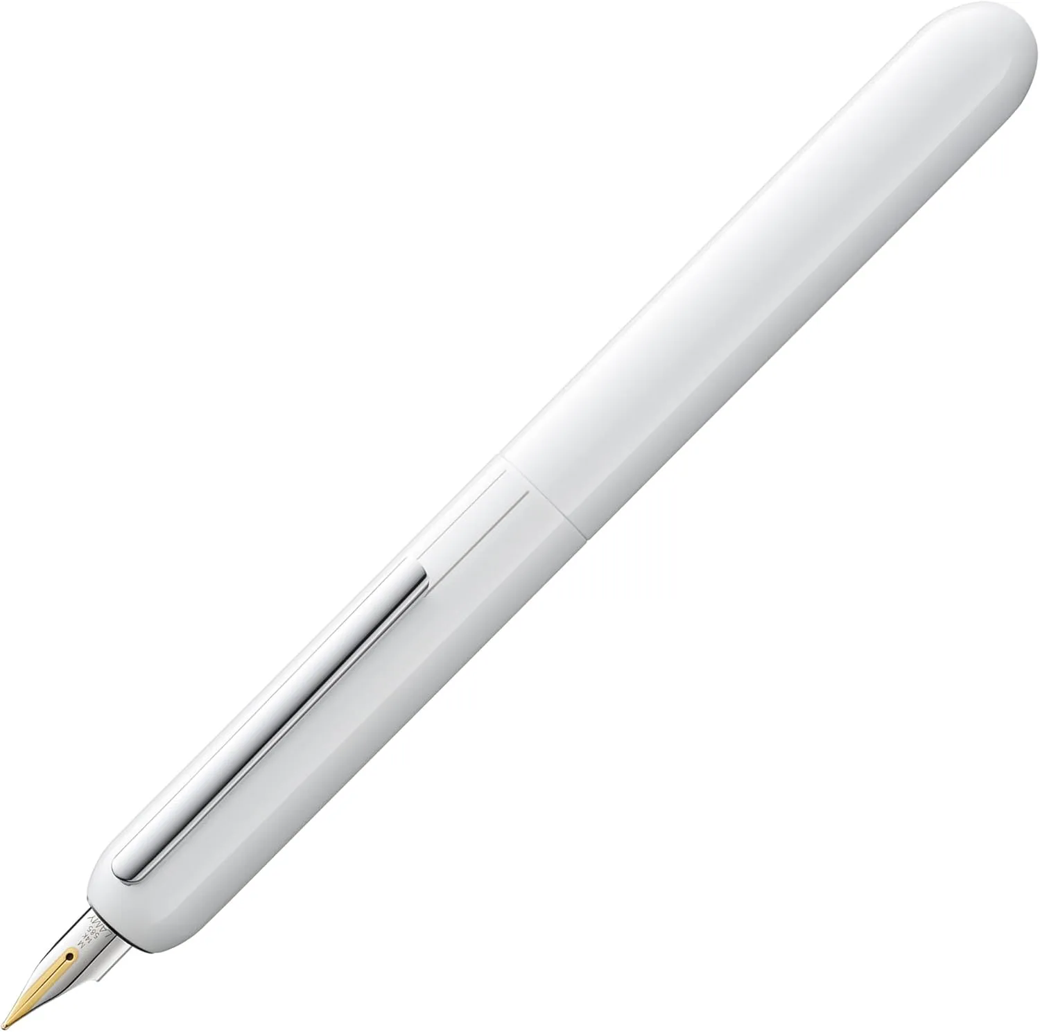 Lamy Dialog Fine Nib Fountain Pen Model 1228088 pianowhite 3 Pt, White/Silver/Gold