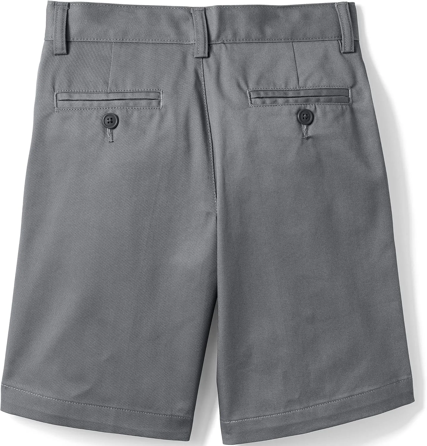 Lands' End School Uniform Boys Plain Front Blend Chino Shorts