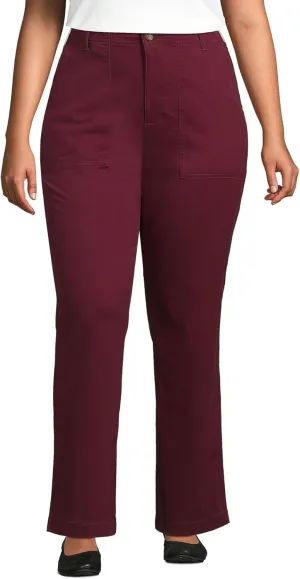 Lands' End Women's High Rise Chino Utility Pants