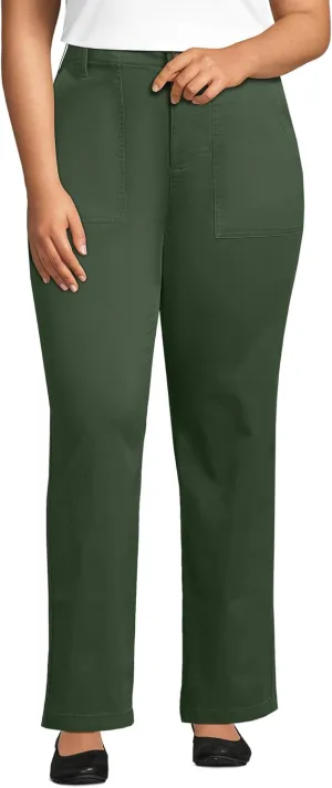 Lands' End Women's High Rise Chino Utility Pants