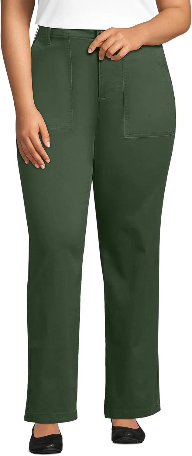Lands' End Women's High Rise Chino Utility Pants