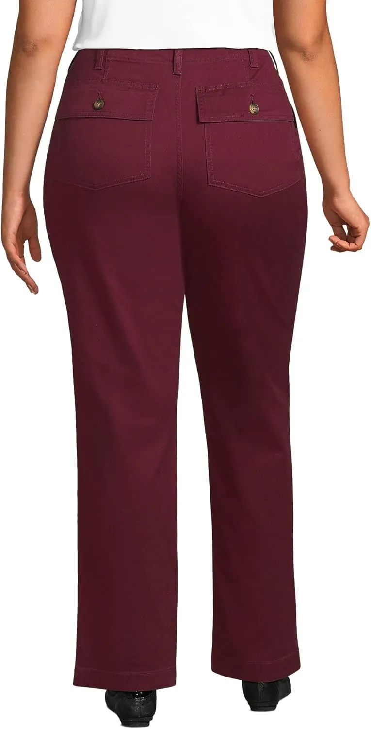 Lands' End Women's High Rise Chino Utility Pants