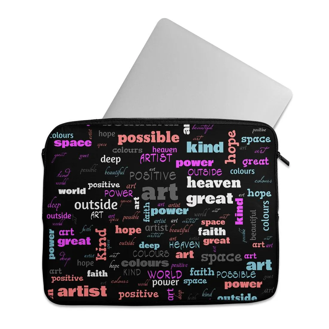 Laptop Sleeve Positive Words
