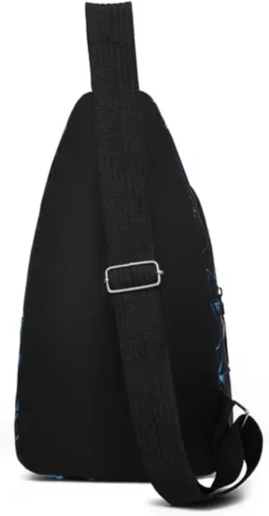 Large Capacity Outdoor Sports Crossbody Bag (Black)