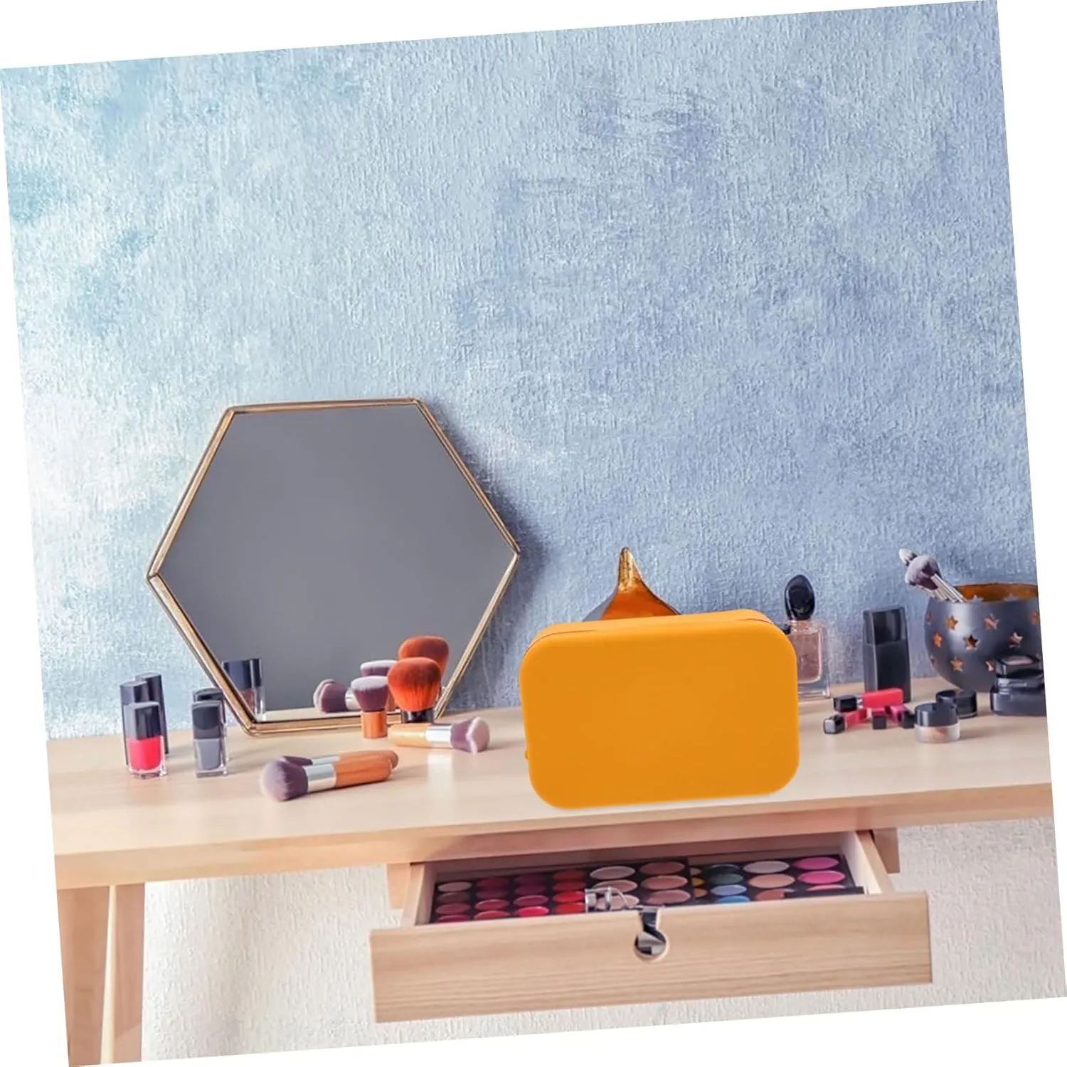 Large Capacity Silicone Makeup Bag for Travel Home Use Portable Toiletry Organizer with Zipper for Makeup Brushes and Toiletries