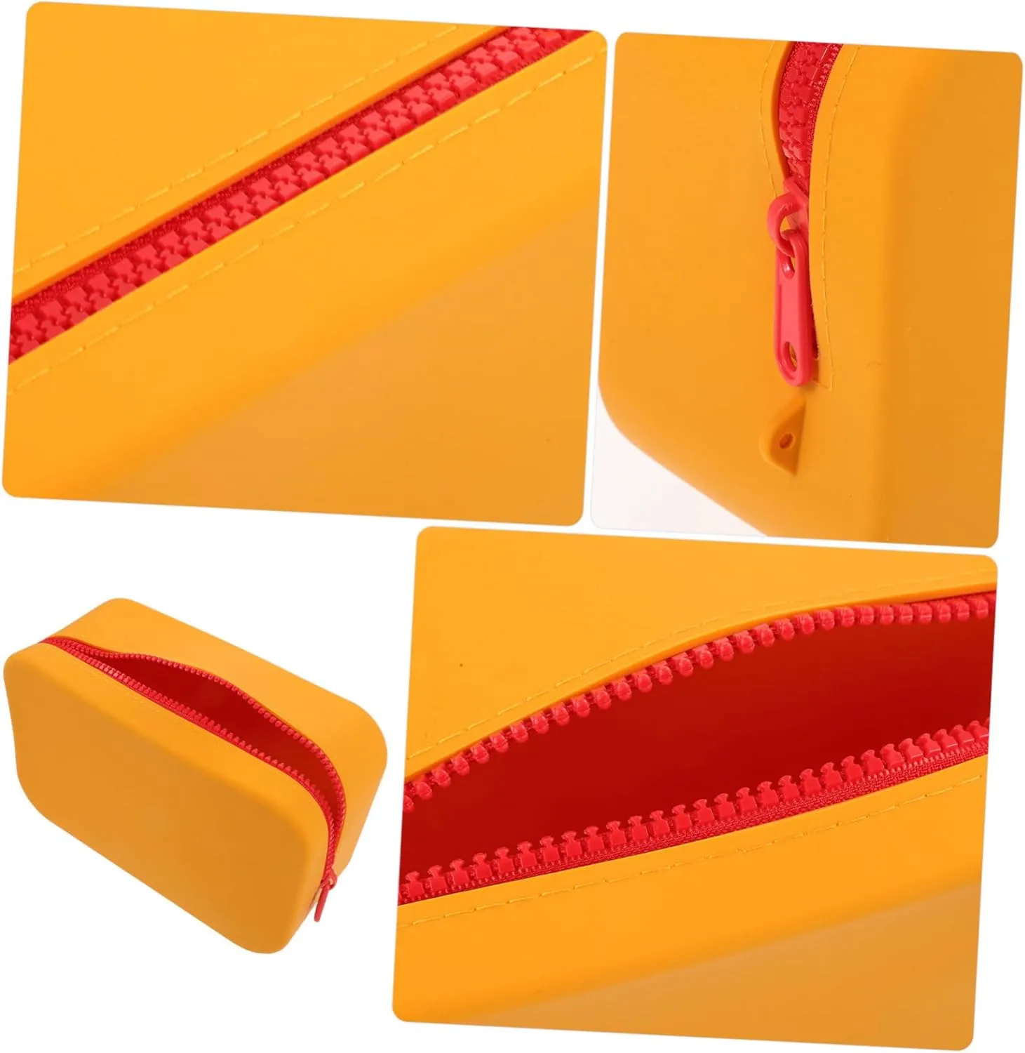 Large Capacity Silicone Makeup Bag for Travel Home Use Portable Toiletry Organizer with Zipper for Makeup Brushes and Toiletries