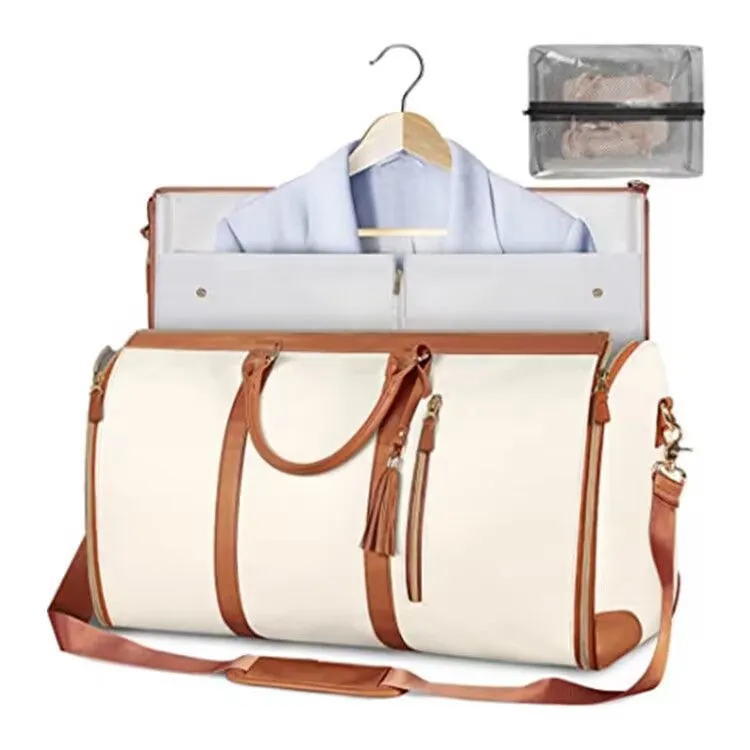 Large Leather Folding Suit One Capacity Travel Bags