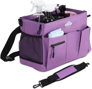 Large Wearable Cleaning Caddy Bags with Handle and Shoulder and Waist Straps,for Cleaning Supplies,for Furniture Storage,Car Organizer, 15x10x8 inchs