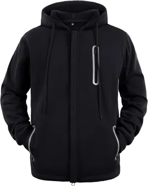 LBL Leading the Better Life Men's Zip Up Hoodie Long Sleeve Fleece Hooded Sweatshirt with Zipper Pockets