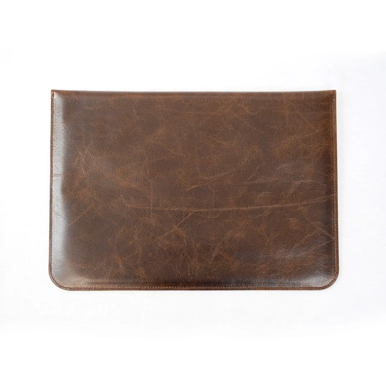 Leather Laptop Sleeve - Brown