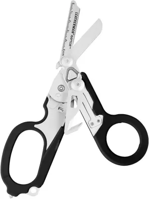 LEATHERMAN, Raptor Emergency Response Shears with Strap Cutter and Glass Breaker, Black with MOLLE Compatible Holster