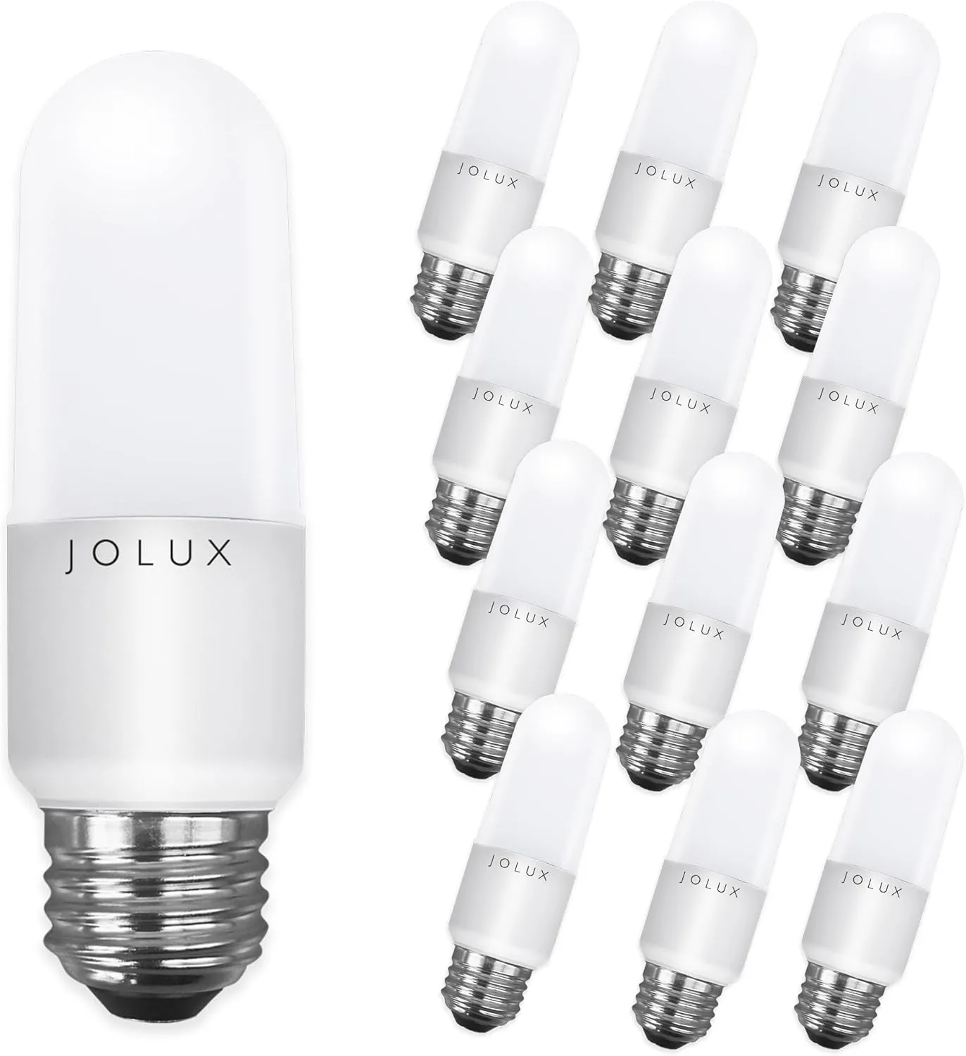 LED Stick Light Bulbs 60W Equivalent,Enclosed Fixture Rated, 800 Lumen 2700K Soft White,Medium Screw Base E26 led Bulbs,Non-Dimmable,12 Count (Pack of 1)…