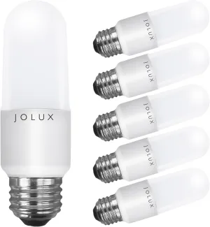 LED Stick Light Bulbs Dimmable,led Bulbs 60 watt Equivalent,2700K(Soft White) led Enclosed Fixture Rated, 8.5 Watt 800 Lumen,Standard Medium Screw Base,E26 led Bulb Narrow,6 Pack……