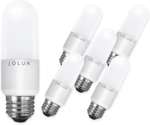 LED Stick Light Bulbs, Enclosed Fixture Rated, 60W Equivalent, 3000K Warm White,800 Lumen,Medium Screw Base E26 led Bulbs,Non-Dimmable,6 Count (Pack of 1)…