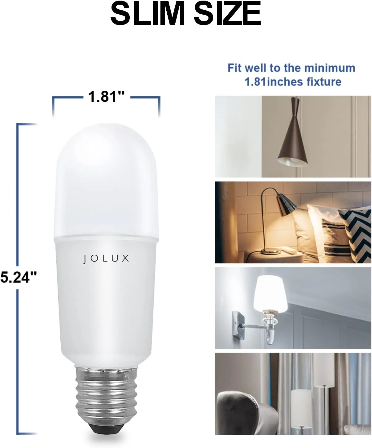led Stick Lights for Enclosed Fixture,Led bulbs100 Watt Equivalent,3000K Warm White,1500 LM,E26 Medium Screw Base,High Lumen Light Bulb,Non-Dimmable, 6 Count (Pack of 1)………