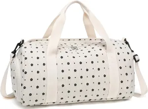 LEDAOU Duffle Bag Girls Kids Cute Dance Bag with Shoes Compartment Gym Bag with Wet Pocket Sports Overnight Travel Bag