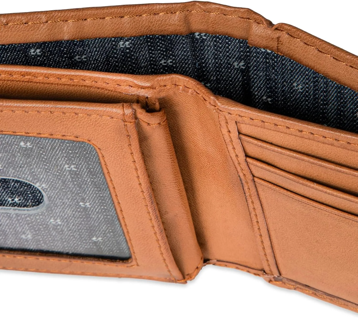 Levi's Men's Extra Capacity Slimfold Wallet with Multiple Card Slots and ID Window