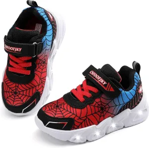 Light Up Shoes Toddler Girls Boys Lightweight LED Flashing Glitter Mesh Breathable Adorable Sneakers for Toddler/Little Kid