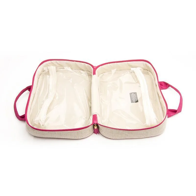 Linen Carolina Cosmetic Bag