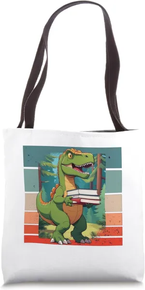 Little dinosaur fans enthusiastic dinosaur stack Books love Tote Bag