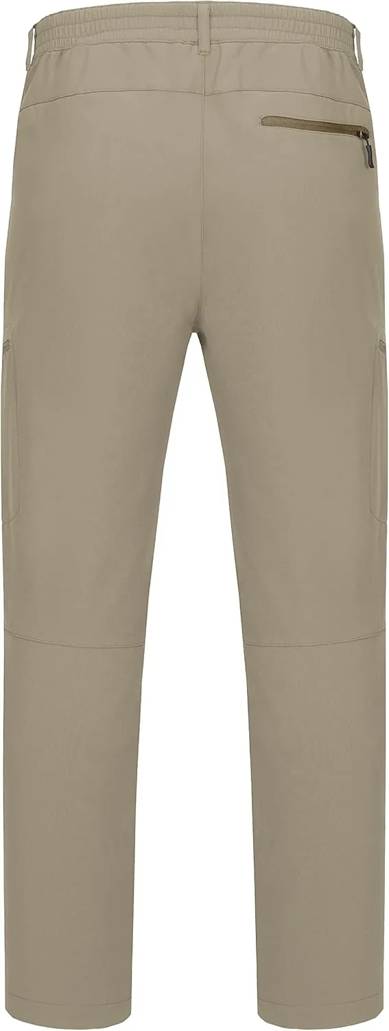 Little Donkey Andy Men's Hiking Snow Pants, Fleece Lined Ski Pants Softshell Pants Windproof& Water Resistant