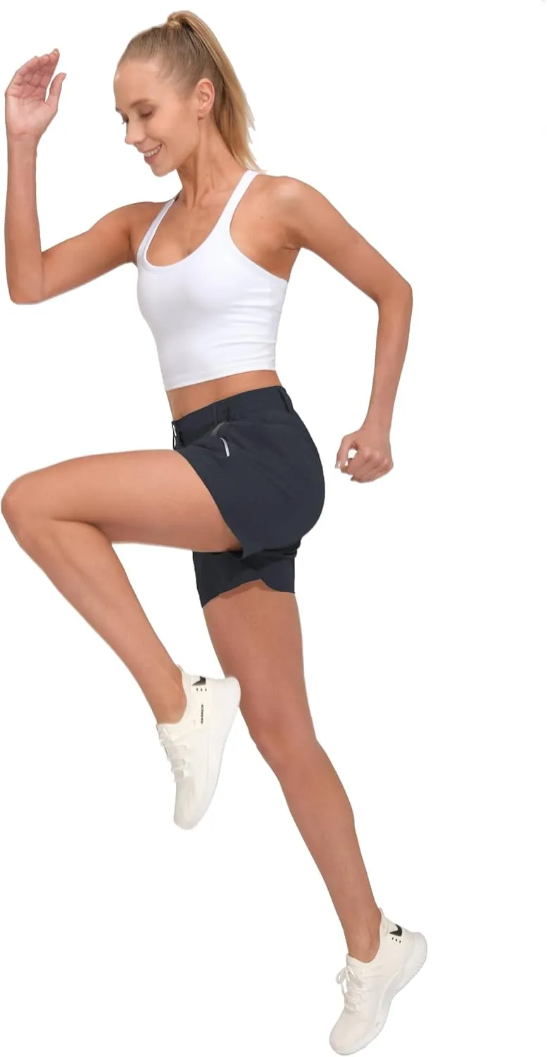 Little Donkey Andy Women's 3.5 Inches Lightweight Stretch Quick Dry Shorts for Running Hiking Golf