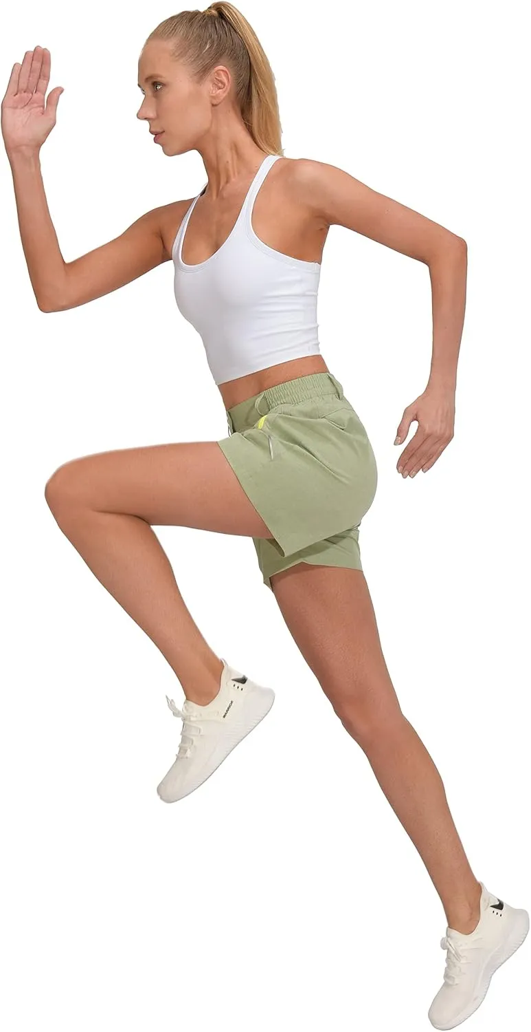 Little Donkey Andy Women's 3.5 Inches Lightweight Stretch Quick Dry Shorts for Running Hiking Golf