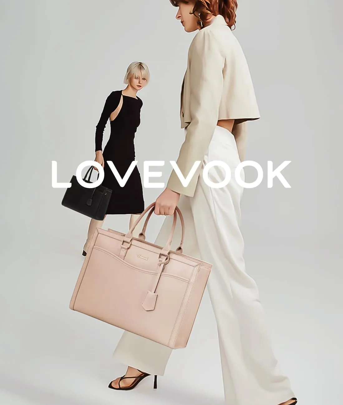 LOVEVOOK Laptop Tote Bag for Women, Office Work Bag Briefcase fit for 15.6 inch Laptop, Large Capacity Teacher Bag Handbag