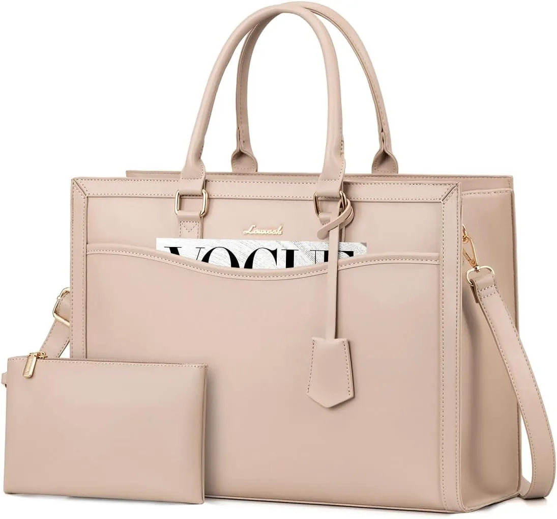 LOVEVOOK Laptop Tote Bag for Women, Office Work Bag Briefcase fit for 15.6 inch Laptop, Large Capacity Teacher Bag Handbag