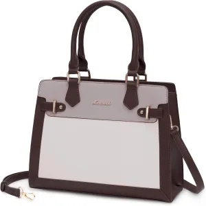 LOVEVOOK Purses and Handbags for Women, Tote Shoulder Bag Satchel Black Purse and PU Leather Top Handle for ladies