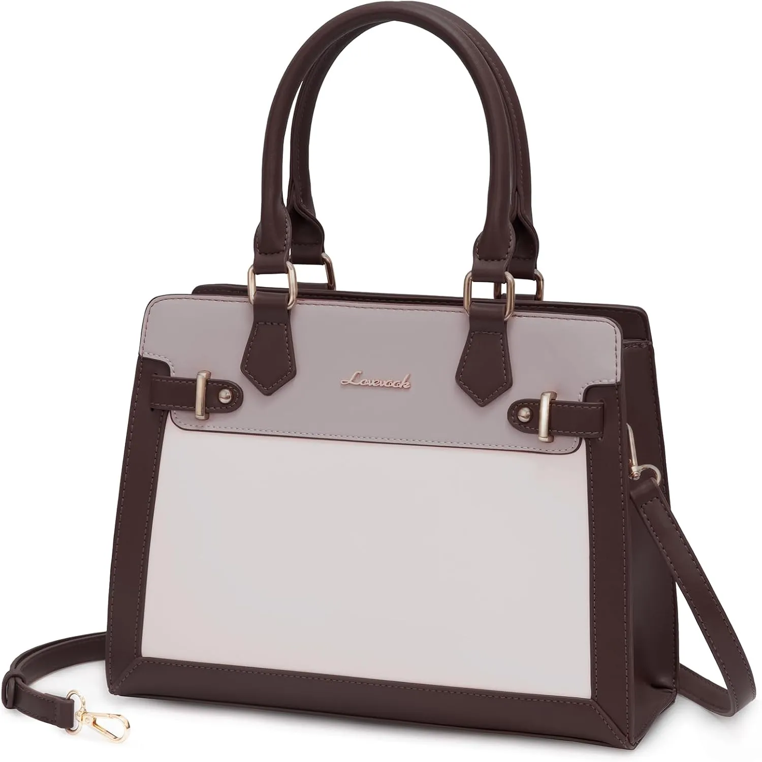 LOVEVOOK Purses and Handbags for Women, Tote Shoulder Bag Satchel Black Purse and PU Leather Top Handle for ladies