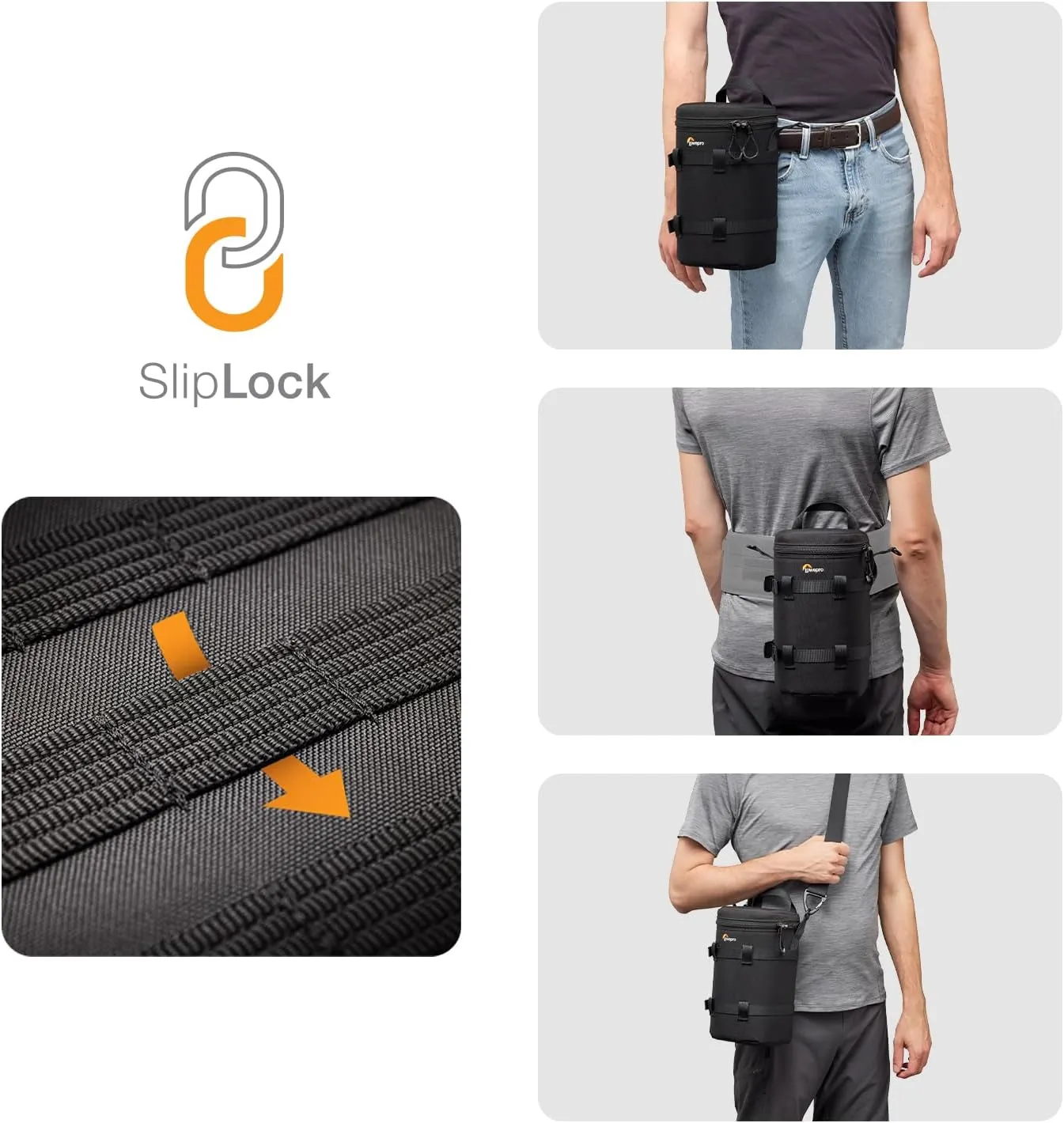 Lowepro ProTactic LCS 12 x 24 III Camera Lens Case, Camera Lens Pouch Bag, fits70-200mm F/2.8 (with hood), for DSLR,Mirrorless Cameras, Vol-2.5L Dim:9.45x4.72x4.72in, Camera Bag for Photographer/Video