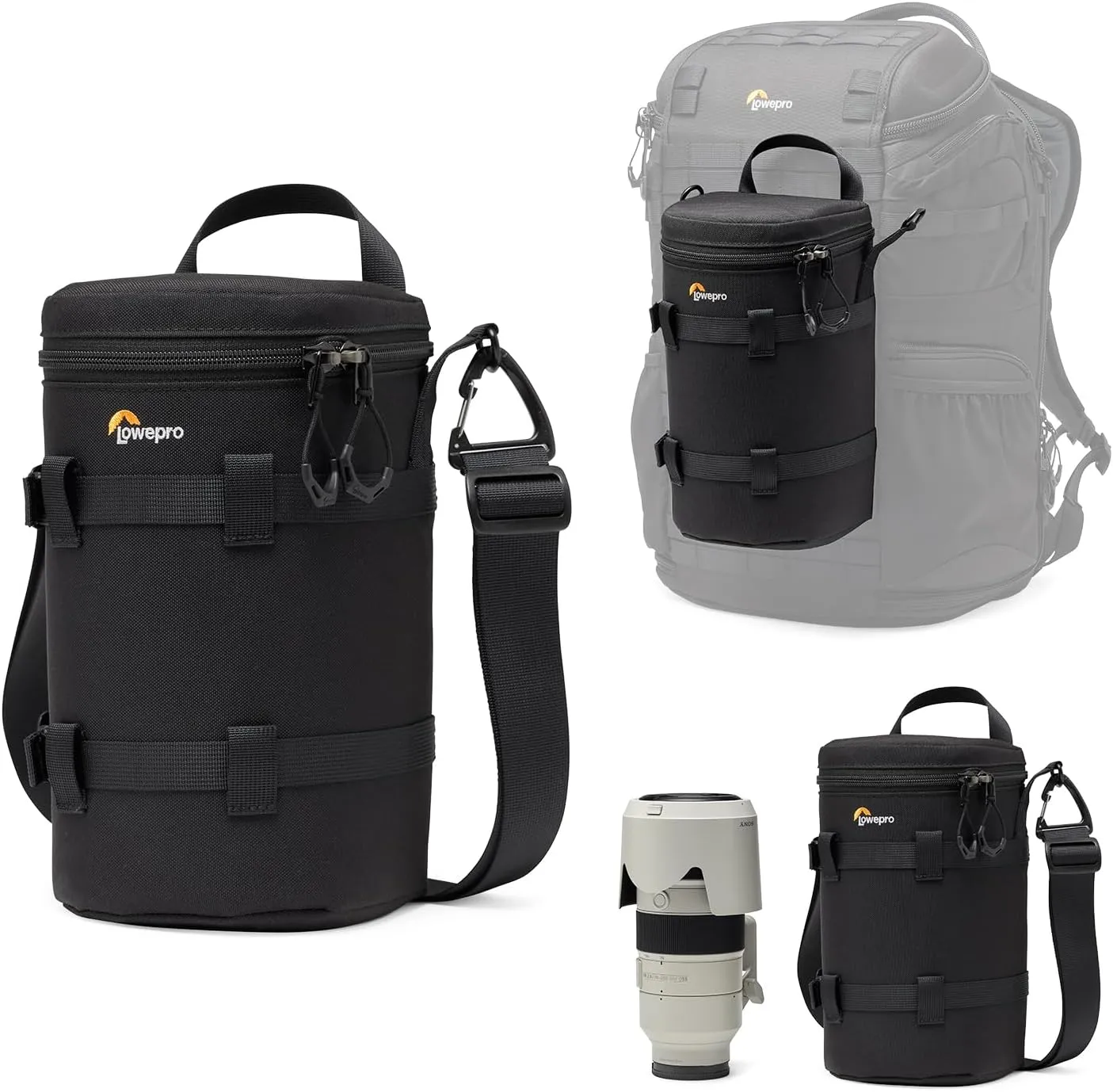 Lowepro ProTactic LCS 12 x 24 III Camera Lens Case, Camera Lens Pouch Bag, fits70-200mm F/2.8 (with hood), for DSLR,Mirrorless Cameras, Vol-2.5L Dim:9.45x4.72x4.72in, Camera Bag for Photographer/Video