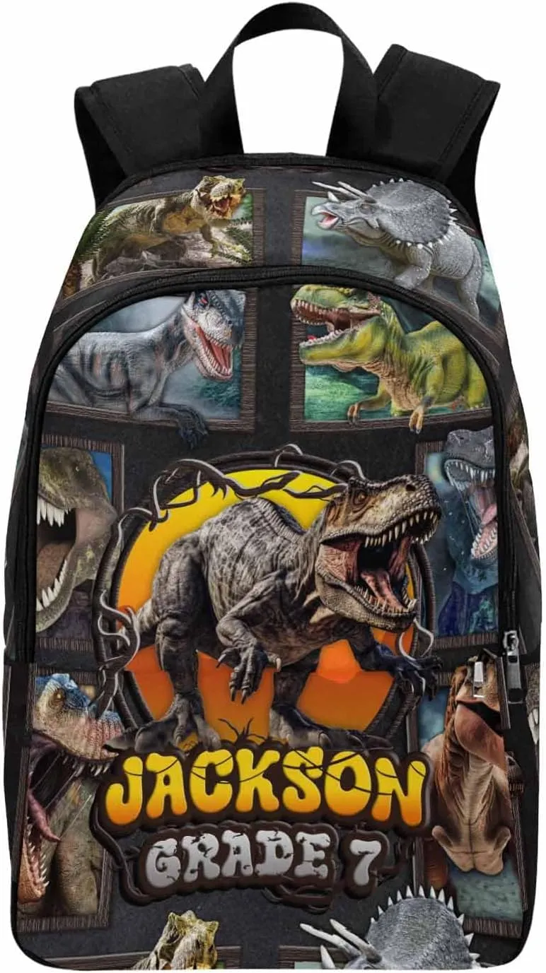 M YESCUSTOM Personalized Kid's School Bookbag Custom Backpack with Name for Boy Girl Teens Daughter Son Travel Backpacks Casual Daypack Bag Shoulder Bag with Side Pockets for Women Men