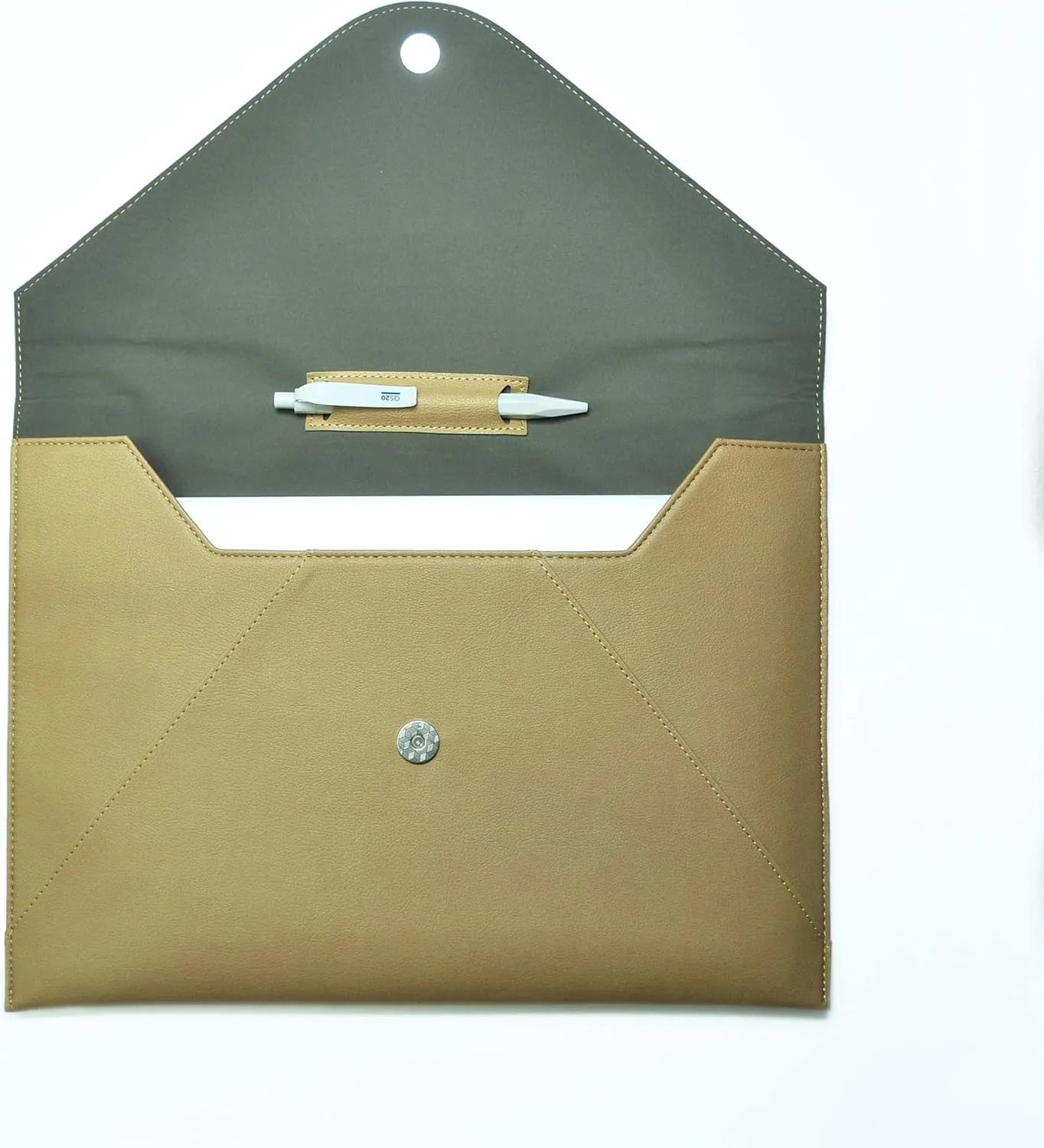 MacBook Air Bag 13 inch, Laptop Sleeve 12 inch, Leather 13 inch, Chromebook Sleeve, with Pen Holder and Pocket, Shockproof, Birthday Gifts for Men (12-13.6 inch, Sand Castle)