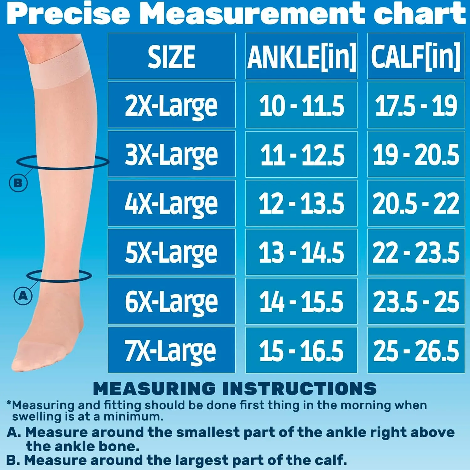 Made in USA - Sheer Compression Socks for Women Circulation 20-30mmHg - A205