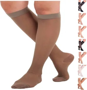 Made in USA - Travel Sheer Compression Socks 15-20mmHg for Women - ATRAVEL101