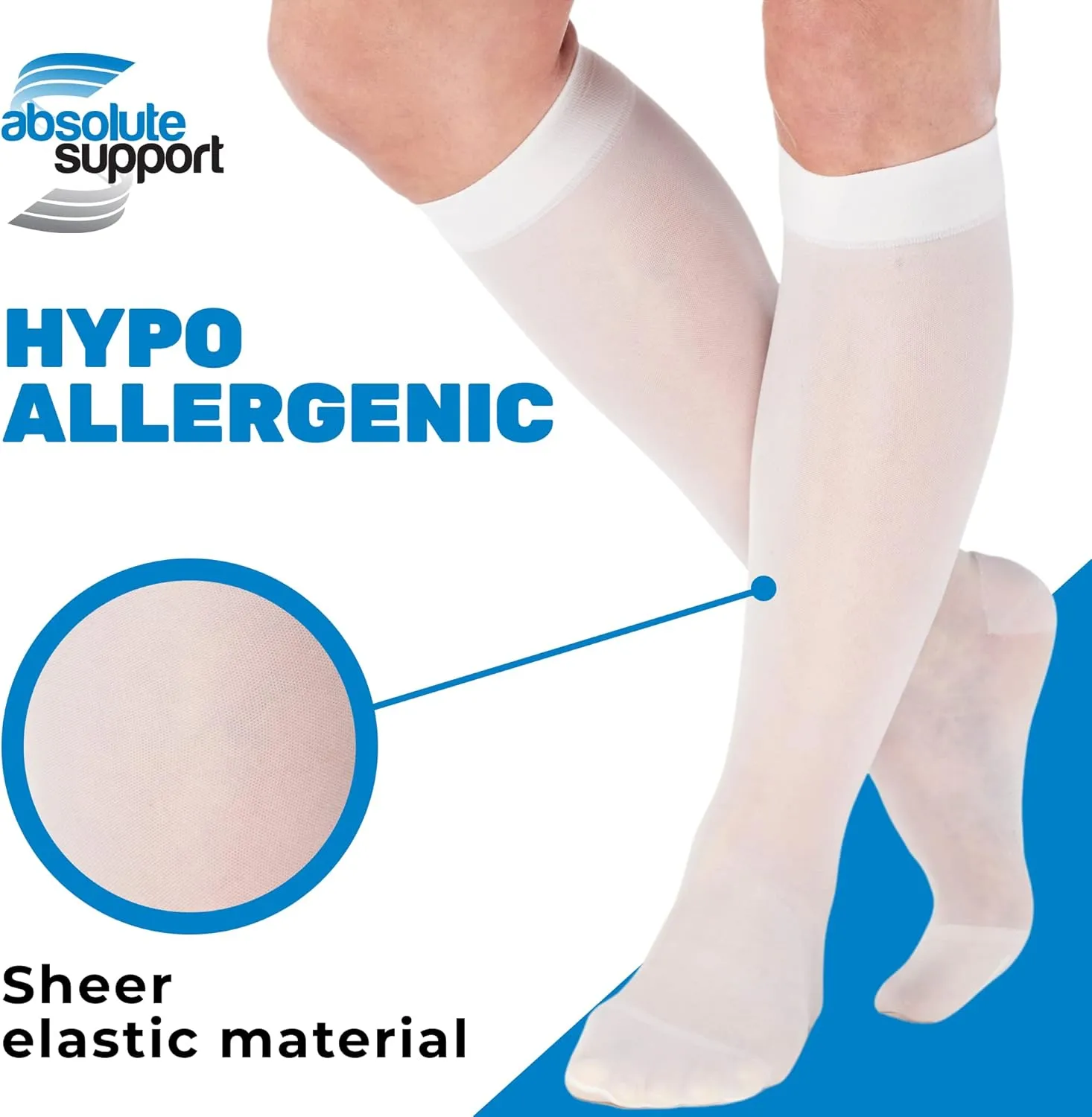 Made in USA - Travel Sheer Compression Socks 15-20mmHg for Women - ATRAVEL101