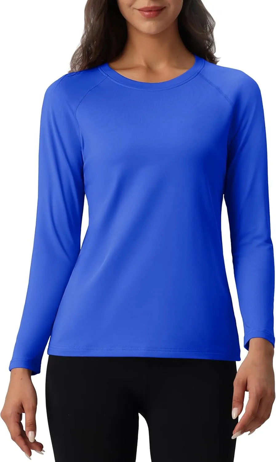 MAGCOMSEN Women's Thermal Shirts Fleece Lined Undershirt Long Sleeve Tops Warm Workout Winter Base Layer