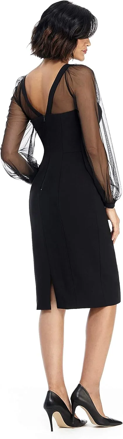 Maggy London Women's Illusion Dress Occasion Event Party Holiday Cocktail Guest of Wedding.