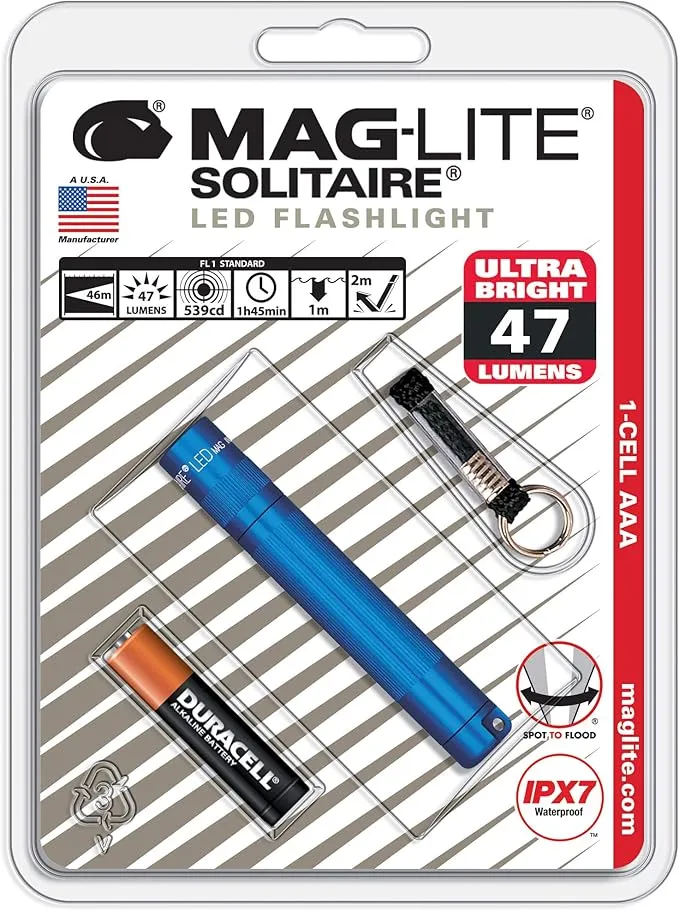 MagLite SJ3A116Maglite Solitaire LED 1-Cell AAA Flashlight Blue