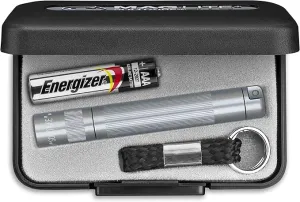 Maglite Solitaire Incandescent 1-Cell AAA Flashlight in Presentation Box Gray