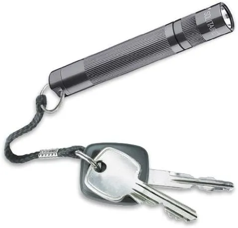 Maglite Solitaire Incandescent 1-Cell AAA Flashlight in Presentation Box Gray