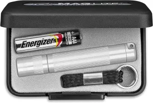 Maglite Solitaire Incandescent 1-Cell AAA Flashlight in Presentation Box Silver