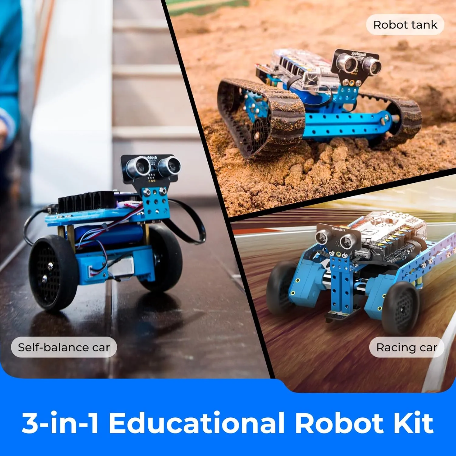 Makeblock mBot Ranger 3 in 1 Robotics for Kids Age 8-12, Coding Robot for Arduino Scratch Learning with Coding Box, 16 Coding Projects STEM Science Kit, Robot Toys Gift for Kids Ages 10 